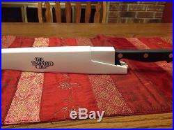 Pampered Chef 8 Chefs Knife In Self Sharpening Honing Storage Case Holder