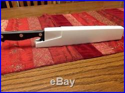 Pampered Chef 8 Chefs Knife In Self Sharpening Honing Storage Case Holder
