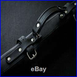 Personalized Roll Knife Genuine Leather Bag Chef Case Storage Handles Handmade