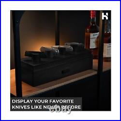 Pocket Knife Display Case EDC Case Pocket Knife Storage Case and Knife D