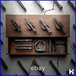 Pocket Knife Display Case EDC Case Storage Case and Knife Display Stand