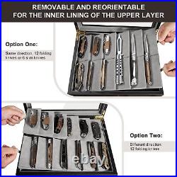 Pocket Knife Display Case, Knife Cases for Collections, Pocket Knife Case wit