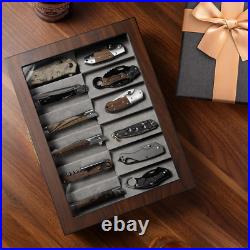 Pocket Knife Display Case, Two-Tire Knife Display Case with Drawer, Pocket Knife Pocket Knife Display Case, Two-Tire Knife Display Case with Drawer, Pocket Knife