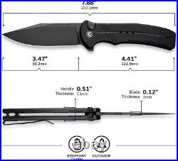 Pocket knife Durable 14C28N blade High quality G10 handle camping open air blac