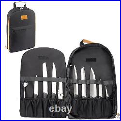 Pockets Chef Knife Bag Roll Bag Carry Case Foldable Portable Kitchen Storage