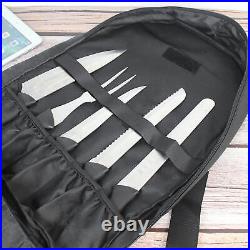 Pockets Chef Knife Bag Roll Bag Carry Case Foldable Portable Kitchen Storage