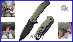 Practical Folding Hunting Knife Lightweight G-10 Handle & Ball Bearing Pivot