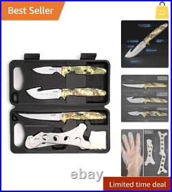 Premium 6-Piece Deer Hunting Knife Set with Storage Case Ideal for Enthusiasts