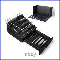 Premium Knife Display Case for Fixed Blades and Pocket Knives Large Draw