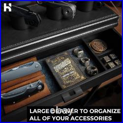 Premium Knife Display Case for up to 10 Knives Handcrafted Wooden Pocket Knife