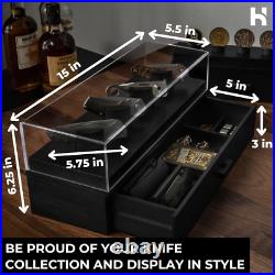 Premium Knife Display Case for up to 10 Knives Handcrafted Wooden Pocket Knife