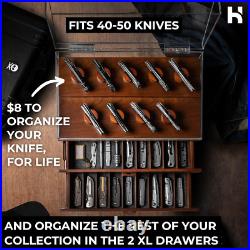 Premium Knife Display Case for up to 50 Knives Extra Large Handcrafted Wooden Premium Knife Display Case for up to 50 Knives Extra Large Handcrafted Wooden