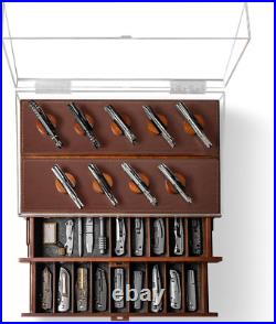 Premium Knife Display Case for up to 50 Knives Extra Large Handcrafted Wooden Premium Knife Display Case for up to 50 Knives Extra Large Handcrafted Wooden