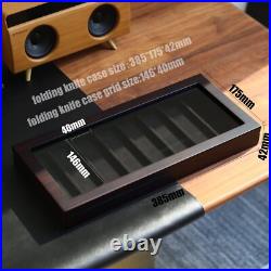 Premium Knife Storage Organizer in Ebony Veneer Display and Protect 8 Knives