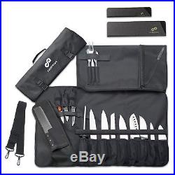 Professional Chef Knife Roll Bag (16 Slots) Storage Case Bag Travel Picnic