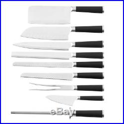 Professional Chefs Knives Stainless Steel 9 Piece Set in Storage Case