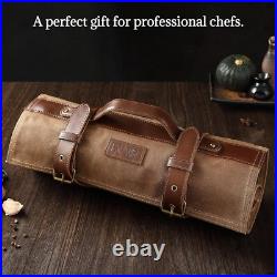 Professional Knife Case Durable Waxed Canvas with 8 Pockets & Zipper Storage Professional Knife Case Durable Waxed Canvas with 8 Pockets & Zipper Storage