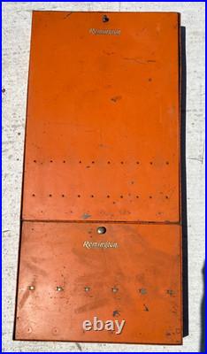 RARE Vintage Remington Hunting Knife Store Display Case Tray Shadowbox Sign RARE Vintage Remington Hunting Knife Store Display Case Tray Shadowbox Sign