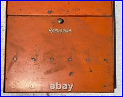 RARE Vintage Remington Hunting Knife Store Display Case Tray Shadowbox Sign RARE Vintage Remington Hunting Knife Store Display Case Tray Shadowbox Sign