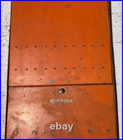 RARE Vintage Remington Hunting Knife Store Display Case Tray Shadowbox Sign RARE Vintage Remington Hunting Knife Store Display Case Tray Shadowbox Sign