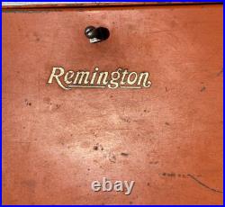RARE Vintage Remington Hunting Knife Store Display Case Tray Shadowbox Sign RARE Vintage Remington Hunting Knife Store Display Case Tray Shadowbox Sign