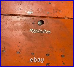 RARE Vintage Remington Hunting Knife Store Display Case Tray Shadowbox Sign RARE Vintage Remington Hunting Knife Store Display Case Tray Shadowbox Sign