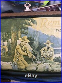 REMINGTON Knife WOODEN STORE DISPLAY CASE Boy Scout 1930s-40s Original