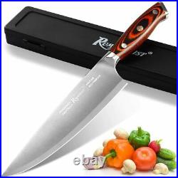 ROMANTICIST 8 Professional Chef Knife in Storage Case, High Carbon Steel