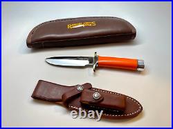 Randall Made Knives Combat Companion Orange G-10 Scales and Original Sheath