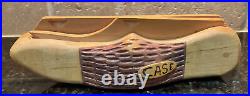 Rare CASE Knife Store Display Wooden Hand-Carved Case Knife Display