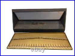 Rare Metal Antique Remington Pocket Knife Display Case Salesman Store Vtg