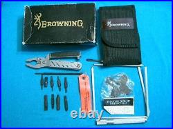 Rare Mib Vintage Browning USA #400 Shooters Tool Kit Multi Pliers Survival Knife