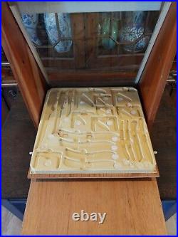 Rare Original Vintage Case XX Country Store Knife Dealer Display Case With Key