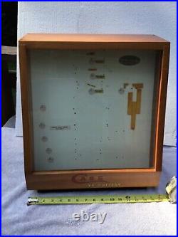 Rare Vtg Case XX Knife 1960's Wood Store Counter Display Case with Key