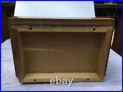 Rare Vtg Case XX Knife 1960's Wood Store Counter Display Case with Key