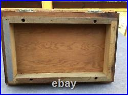 Rare Vtg Case XX Knife 1962 Wood Store Counter Display Case with Key & Orig wire