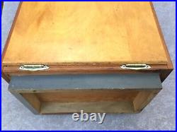 Rare Vtg Case XX Knife 1962 Wood Store Counter Display Case with Key & Orig wire