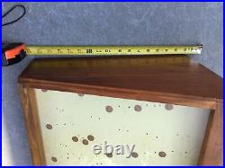 Rare Vtg Case XX Knife 1962 Wood Store Counter Display Case with Key & Orig wire