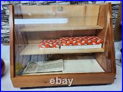 Rare Vtg Case XX Knife Wood Store Counter Display Case No Key