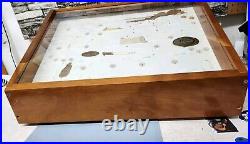 Rare Vtg Case XX Knife Wood Store Counter Display Case No Key