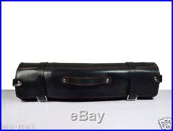 Real buff calfhide leather knife storage roll bag cutlery holder case chefs gift