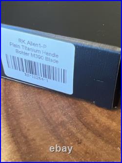 Rike Alien1 Framelock Folding Knife Bohler M390 Stainless Gray Titanium