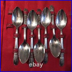 Rogers TRIUMPH 1941 47 Pc Service for 8 Set Extra Plate IS Silverplate with CASE