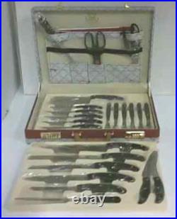 Royal Germany 24pc Kitchen Knife Set with Grey Storage Case
