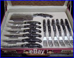 Royal Germany 24pc Kitchen Knife Set with Leather Storage Case NEW