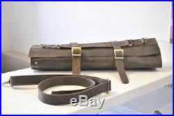 Royal leather Knife Roll Chef Bag/Knives Storage Bag Carry Case Tool Kit 16 Slot