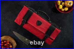 Rugged 12oz Leather Knife Roll Secure & Comfortable Chef Storage Solution Rugged 12oz Leather Knife Roll Secure & Comfortable Chef Storage Solution