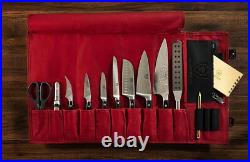 Rugged 12oz Leather Knife Roll Secure & Comfortable Chef Storage Solution Rugged 12oz Leather Knife Roll Secure & Comfortable Chef Storage Solution