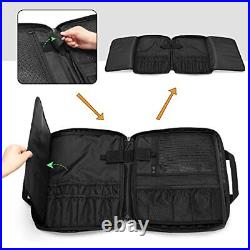 SAMDEW Chef Knife Bag with 20+ Slots Professional Chef Storage Case with Lock