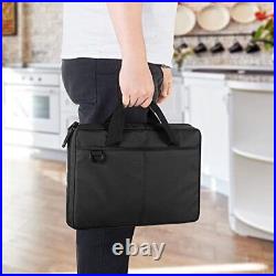 SAMDEW Chef Knife Bag with 20+ Slots Professional Chef Storage Case with Lock